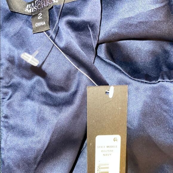 Badgley Mischka Long Sleeve Gown - Picture 5 of 8